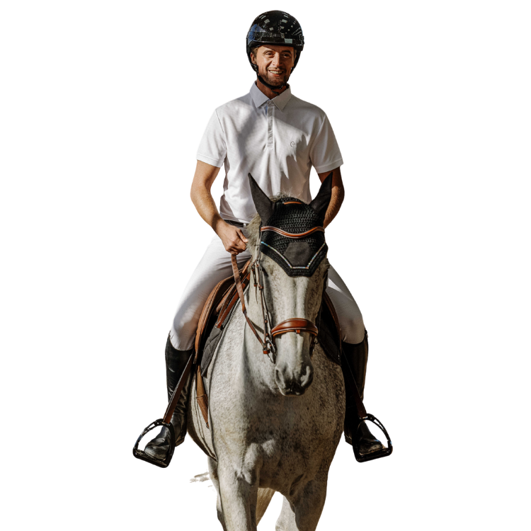 Polo De Concours Mesh Equithème Edy BLANC