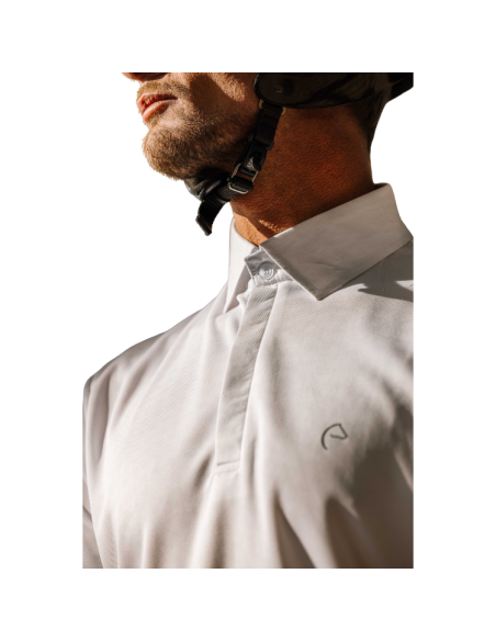 Polo De Concours Mesh Equithème Edy BLANC