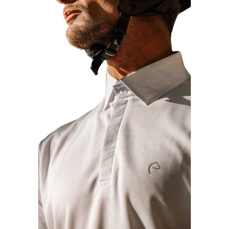 Polo De Concours Mesh Equithème Edy BLANC