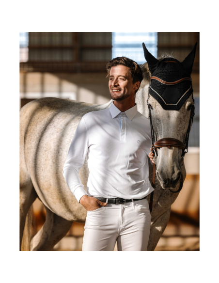 Polo De Concours Mesh Equithème Dany BLANC