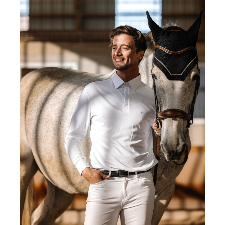 Polo De Concours Mesh Equithème Dany BLANC