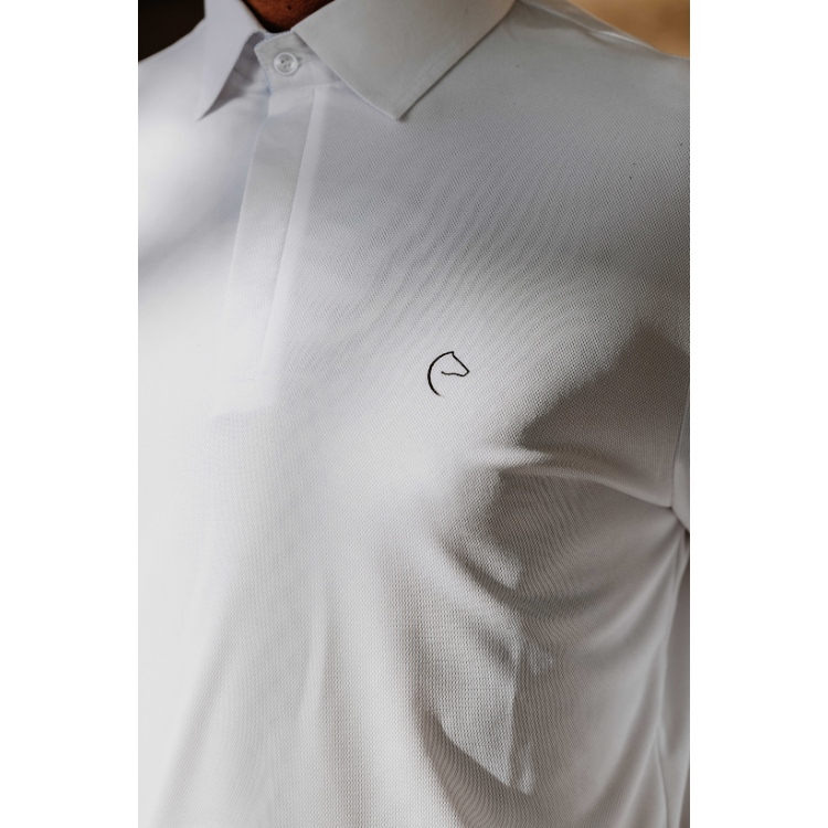 Polo De Concours Mesh Equithème Dany BLANC