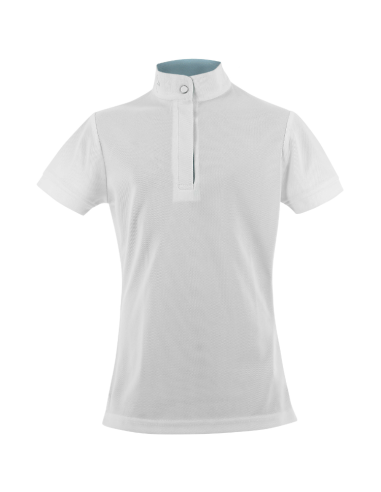 Polo De Concours Mesh Equithème Betty Enfant BLANC