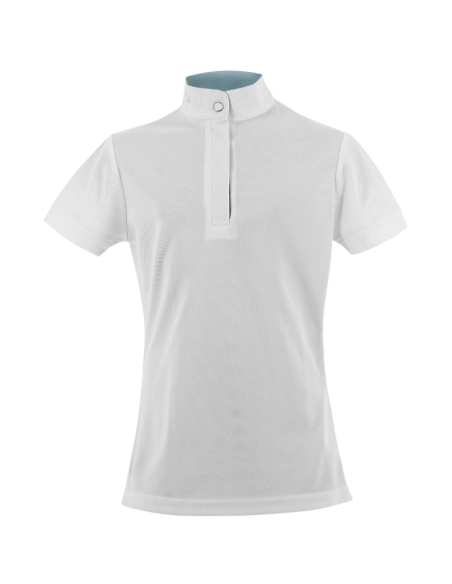 Polo De Concours Mesh Equithème Betty Enfant BLANC