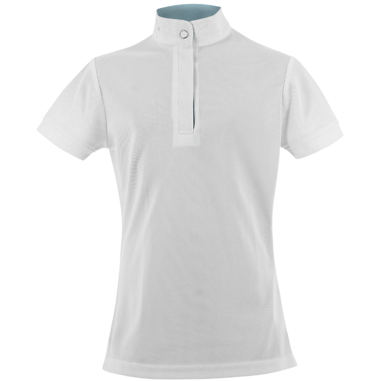 Polo De Concours Mesh Equithème Betty Enfant BLANC