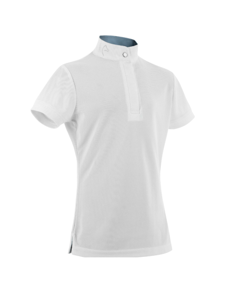 Polo De Concours Mesh Equithème Betty Enfant BLANC