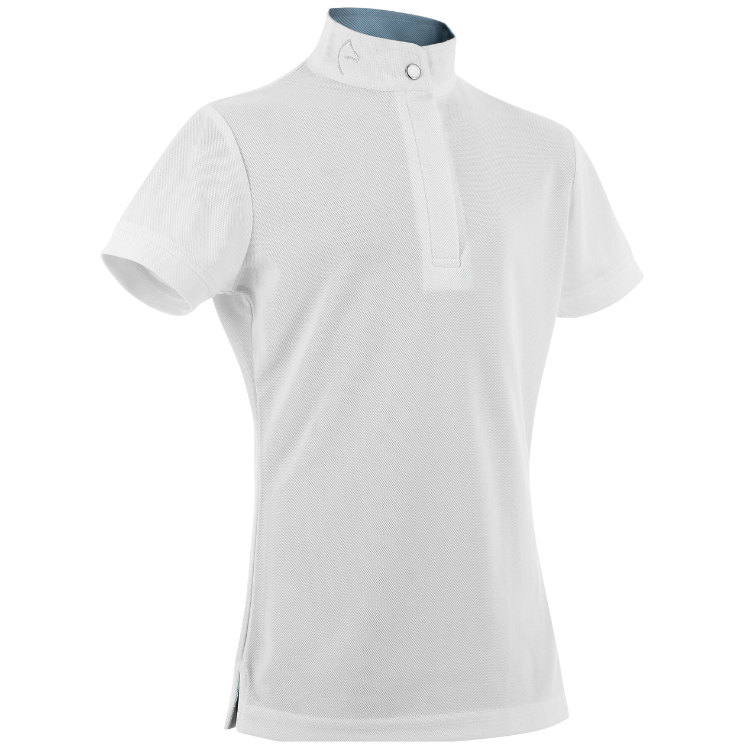 Polo De Concours Mesh Equithème Betty Enfant BLANC