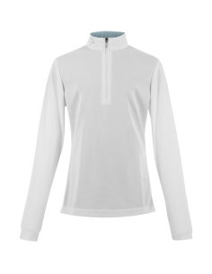 Polo De Concours Mesh Equithème Buffy Enfant BLANC