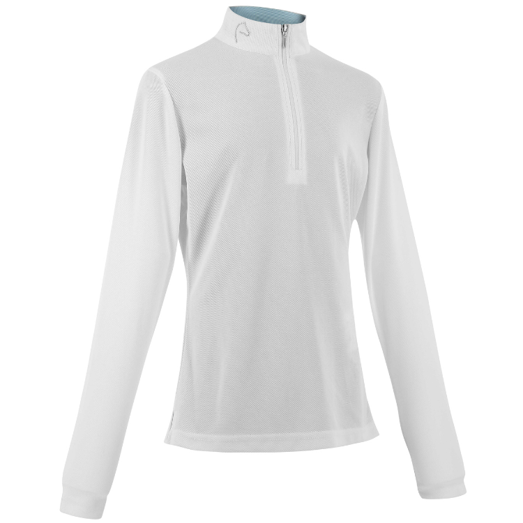 Polo De Concours Mesh Equithème Buffy Enfant BLANC