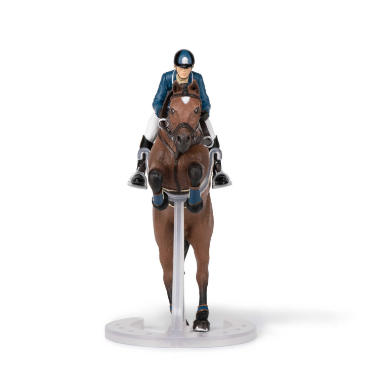 Papo - Figurine Cheval Et Cavalier - Pénélope Et Blacky - Monde