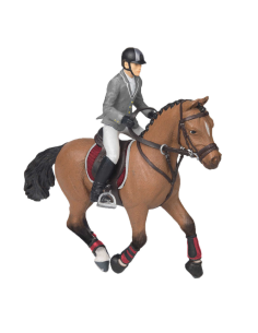 Figurine Papo Cheval Concours & Cavalier