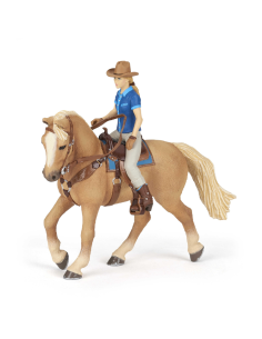 Figurine Papo Cheval Western & Sa Cavalière