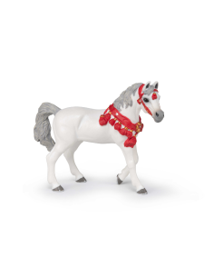 Figure Papo Cheval Arabe Blanc En Tenue De Parade 2