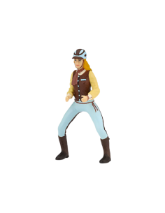 Figurine Papo Cavalière Adulte Fashion Bleue