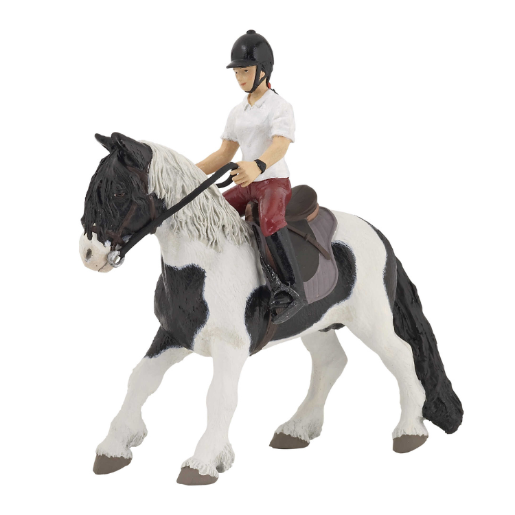 Figurine Papo Poney Sellé Et Harnaché