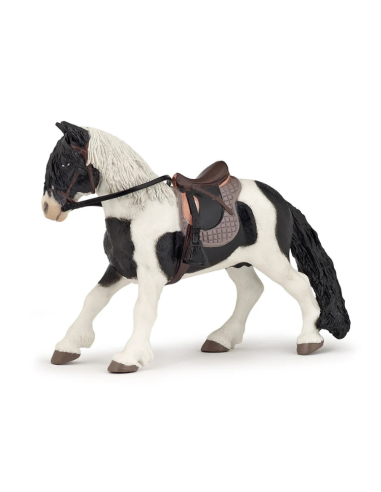 Figurine Papo Poney Sellé Et Harnaché