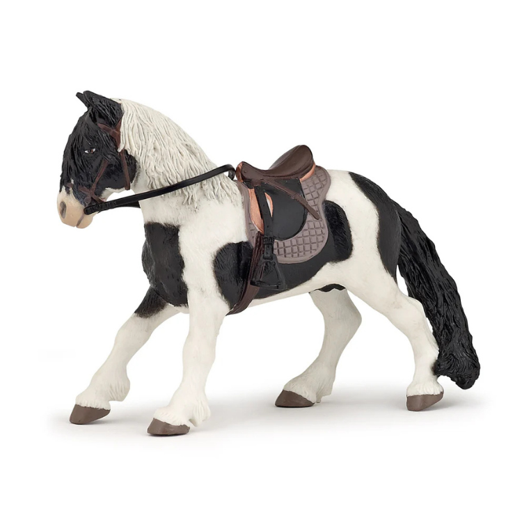 Figurine Papo Poney Sellé Et Harnaché