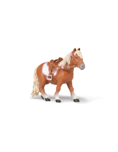 Figurine Papo Shetland Pony With Saddle
