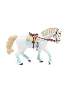 Figurine Papo Cheval De La Cavalière Fashion Bleue