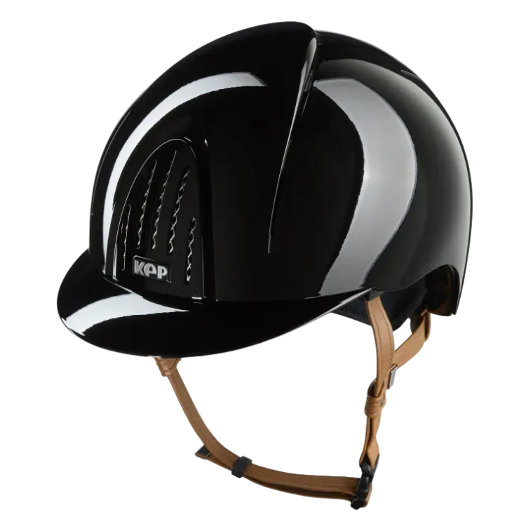 Casque Kep Smart Nova Classic Polish Jugulaire Beige NOIR