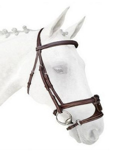 Têtière Silver Crown Comporta noir avec rivets 2