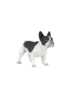 Figurine Papo Bouledogue Français Noir Et Blanc
