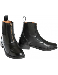 Boots Equithème Zip En Cuir NOIR