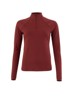 T-shirt BR CLX Zippé Manches Longues Femme CABERNET