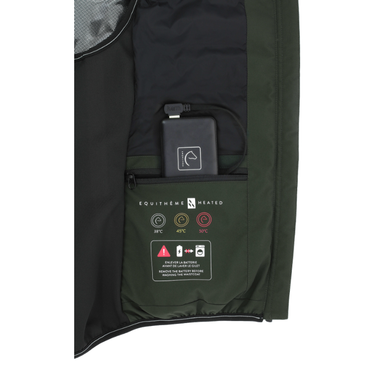 Gilet Chauffant Equithème Sasha KAKI