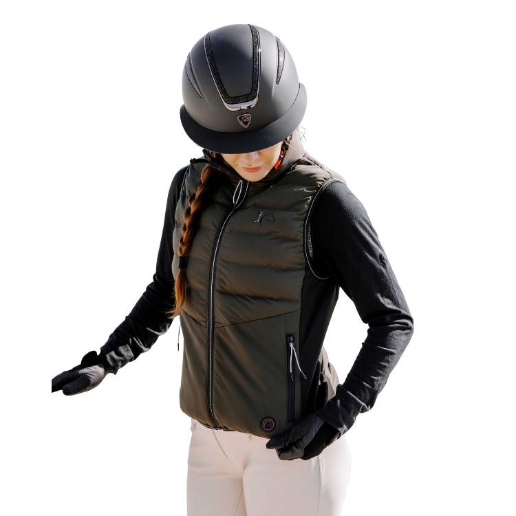 Gilet Chauffant Equithème Sasha KAKI