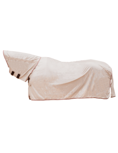 Couverture Anti-Mouches Kentucky Classic Comfort avec Couvre-Ventre BEIGE/BORDEAUX
