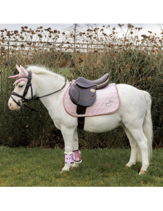 Tapis De Selle Kentucky Glitter Avec tête De Licorne Jumping ROSE SOFT 2