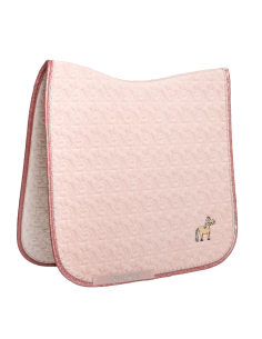 Tapis De Selle Kentucky Glitter Avec tête De Licorne Dressage ROSE SOFT