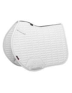 Tapis De Selle LeMieux Square EuroJump Suédine CSO BLANC