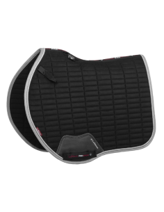 Tapis De Selle LeMieux Square EuroJump Suédine CSO BLANC 2