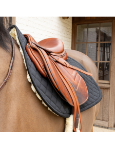 Tapis De Selle Kentucky Skin Friendly Diamond Mouton NOIR 2