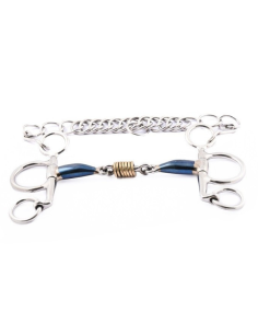 Jump'In French Mouth Small Cheek Pelham Bit Blue Steel...