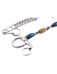 Jump'In French Mouth Small Cheek Pelham Bit Blue Steel... 2