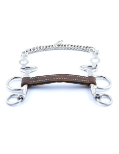 Jump'In Small Cheek Flat Leather Pelham Bit