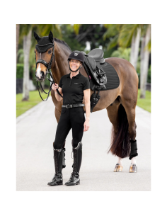 Tapis De Selle LeMieux Square Soft Shell Anti Glisse Dressage NOIR 2