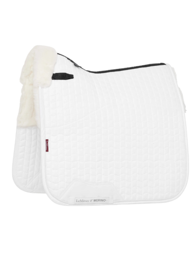 Tapis De Selle LeMieux & Amortisseur Intégré Merino+ Suédine Dressage NOIR