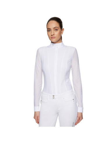 Polo Samshield Marina Manches Longues SS26 BLANC