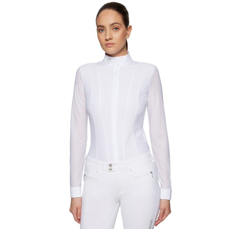 Polo Samshield Marina Manches Longues SS26 BLANC