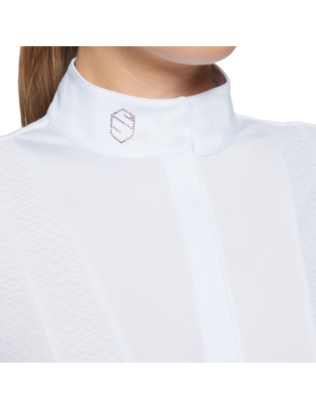Polo Samshield Marina Manches Longues SS26 BLANC