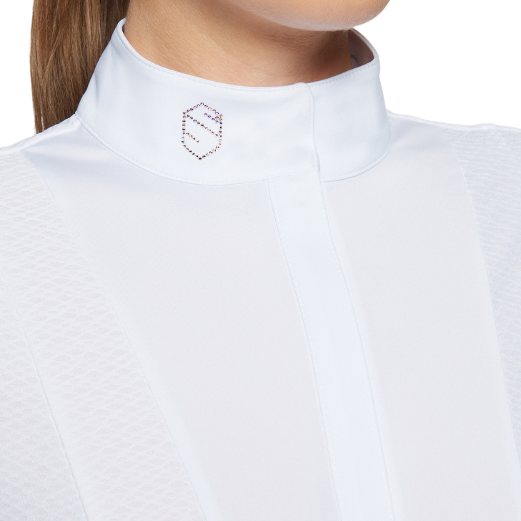 Polo Samshield Marina Manches Longues SS26 BLANC