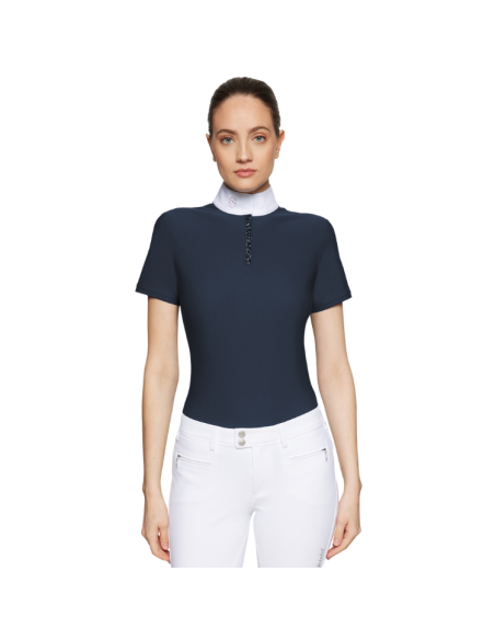 Polo Samshield Roxy Premium Manches Courtes SS26 MARINE