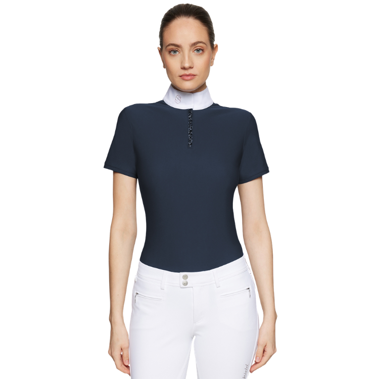 Polo Samshield Roxy Premium Manches Courtes SS26 MARINE
