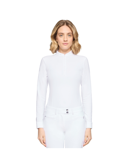 Polo Samshield Lou Manches Longues SS26 BLANC
