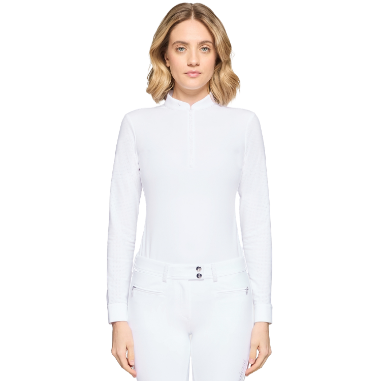 Polo Samshield Lou Manches Longues SS26 BLANC