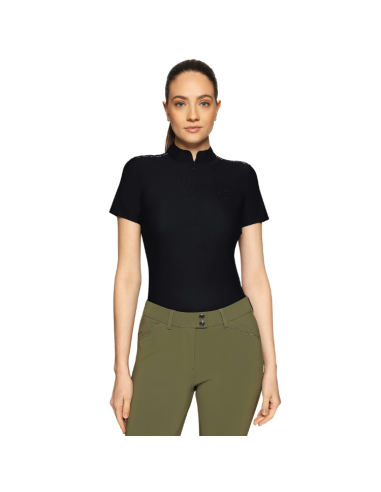 Polo Samshield Bruna Premium Manches Courtes SS26 NOIR